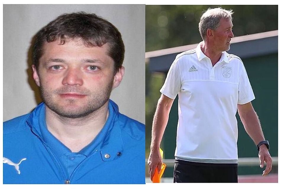 Reinhard Riesinger (li.) und Josef Ellinger bilden das neue Trainer-Duo des SV Aicha vorm Wald