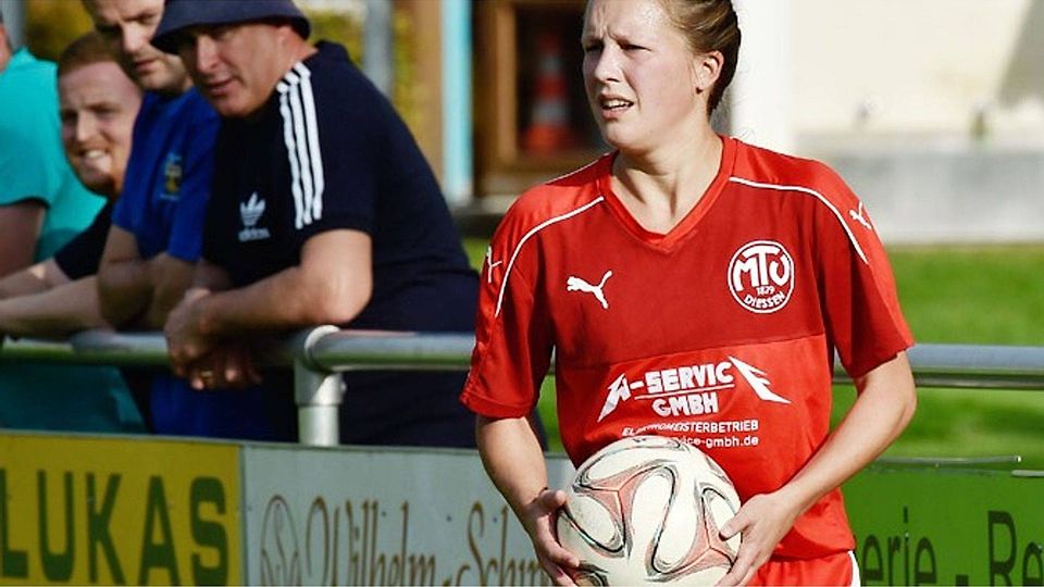 Dießens Kathrin Kössel hat in der Winterpause ihre Fußballkarriere beendet. 	F.: Thorsten Jordan