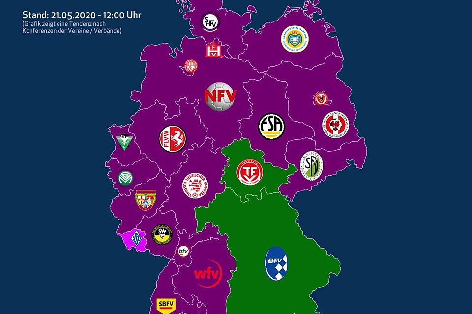 Sonderfall Bayern und Thüringen? Bei den allermeisten anderen Regionalverbänden lautet die Devise Saisonabbruch. 