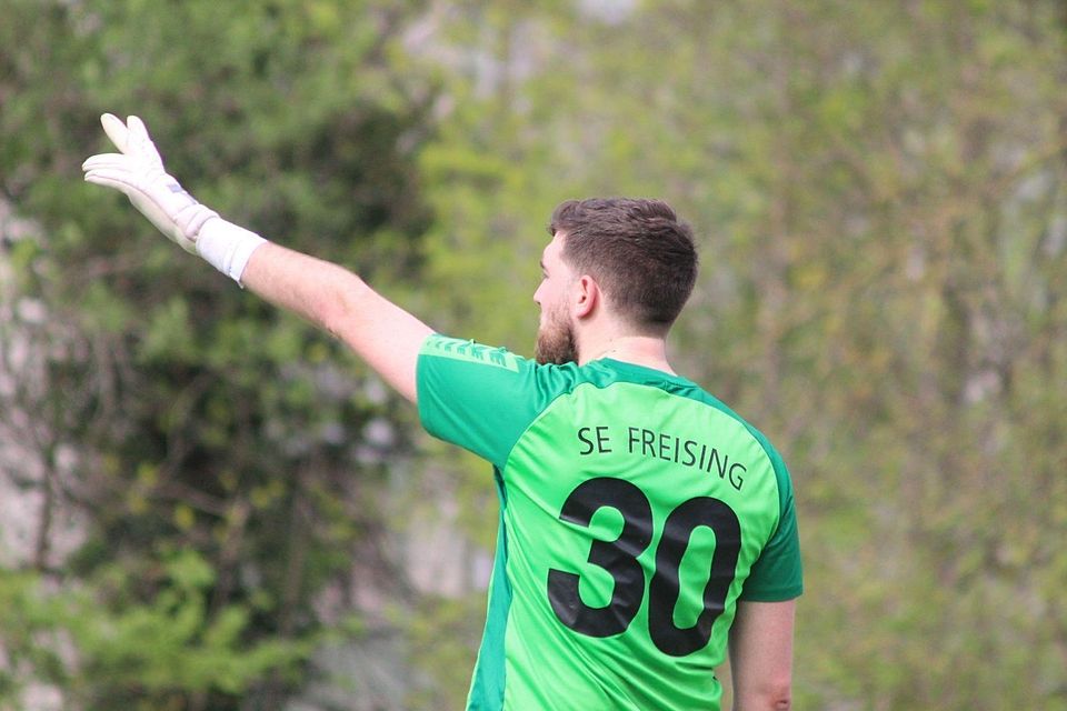 Niclas Karremann kam auch als Torwart beim SC Eintracht Freising zum Einsatz.