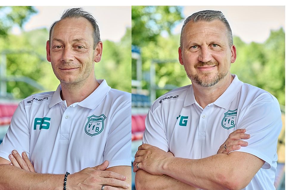 Andreas Schreiner (li.) und Tom Gabler bleiben dem VfB Straubing erhalten 