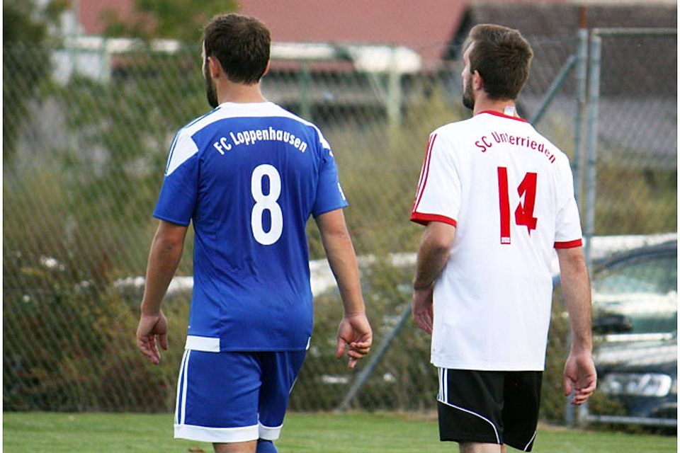 In den vier B-Klassen der Region fanden am Montag 22 Spiele statt. Nur bei zwei Partien standen sich dabei zwei erste Mannschaften gegenüber. So etwa beim Derby zwischen dem FC Loppenhausen und dem SC Unterrieden. Warum das heuer so ist, erklärt Spielgruppenleiter Polykarp Platzer. 	F.: Axel Schmidt