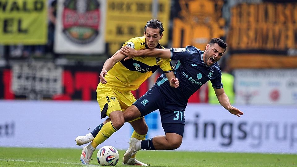 Das gewohnte Bild: Kommt Volland an den Ball, wird er häufig gefoult.
