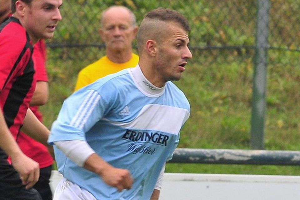 Ismail Morina bei einem seiner wenigen Einsätze für den SV Seligenporten. F: Staudinger