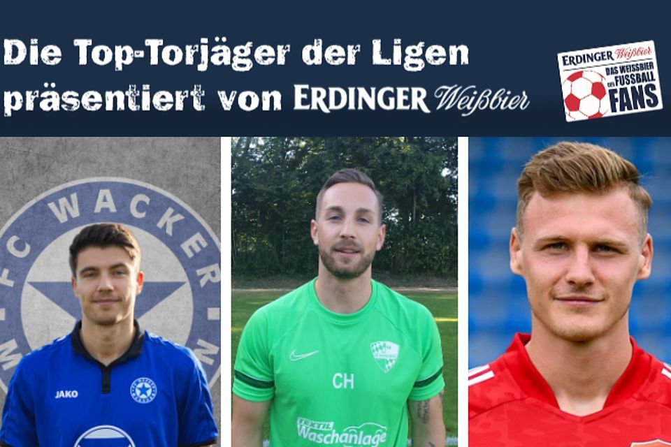 Norbert Bzunek vom FC Wacker München (l.) holt sich den Titel in den Kreisklassen München!