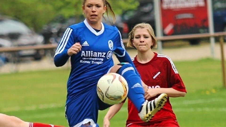 Doppeltorschützin Stefanie Beltz erzielte ihre Treffer nach dem Seitenwechsel.  ©MZV