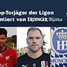 Luan da Costa Barros (SV Lohhof), Tobias Seethaler (SC Inhauser Moos) und Albert Rudnik (TSV Großhadern, v.l.n.r.) sind die Toptorschützen der Münchner Kreisligen.