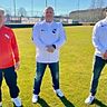 Gehen gemeinsam in die Zukunft (v.l.): U23-Coach Wilhelm Satzinger, Fußballchef Jörg Markert und Bayernliga-Trainer Shqipran Skeraj.