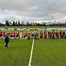 Käerjeng vor dem Spiel gegen Wormeldingen