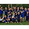 Die U19-Junioren der SpVgg SV feierten den Aufstieg in die Landesliga ausgiebig.