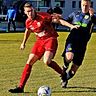 Jannis Zimmermann (rotes Trikot) verstärkt ab Sommer den 1. FC Eichsfeld.