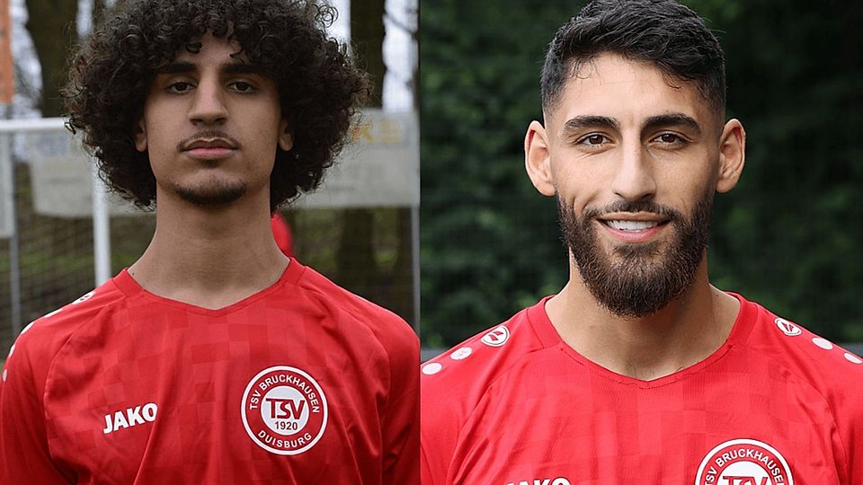 Abd Elhadi Awn (l.) und Josef Abi-Haidar überragten für den TSV Bruckhausen. 