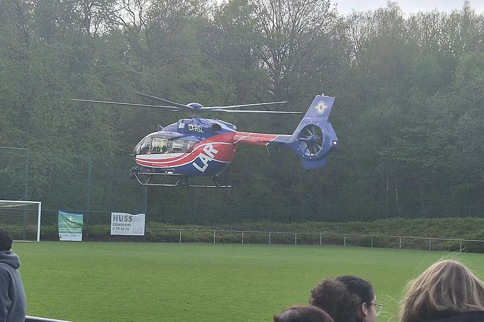 Der Rettungshubschrauber landete in Consdorf.