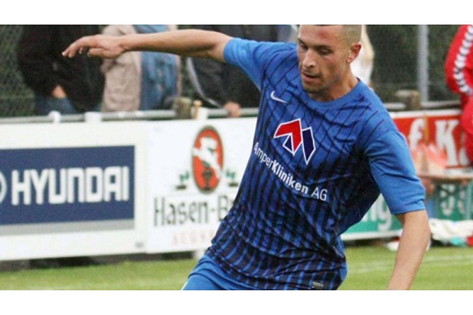 Stark am Ball: Wirbelwind Yilmaz Kinaci schoss den FC Pipinsried im Heimspiel gegen den FC Unterföhring schon in der siebten Minute in Führung. Foto Habschied