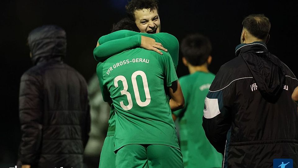 Jubel beim VfR Groß-Gerau - gerade läuft es gut in der Verbandsliga.