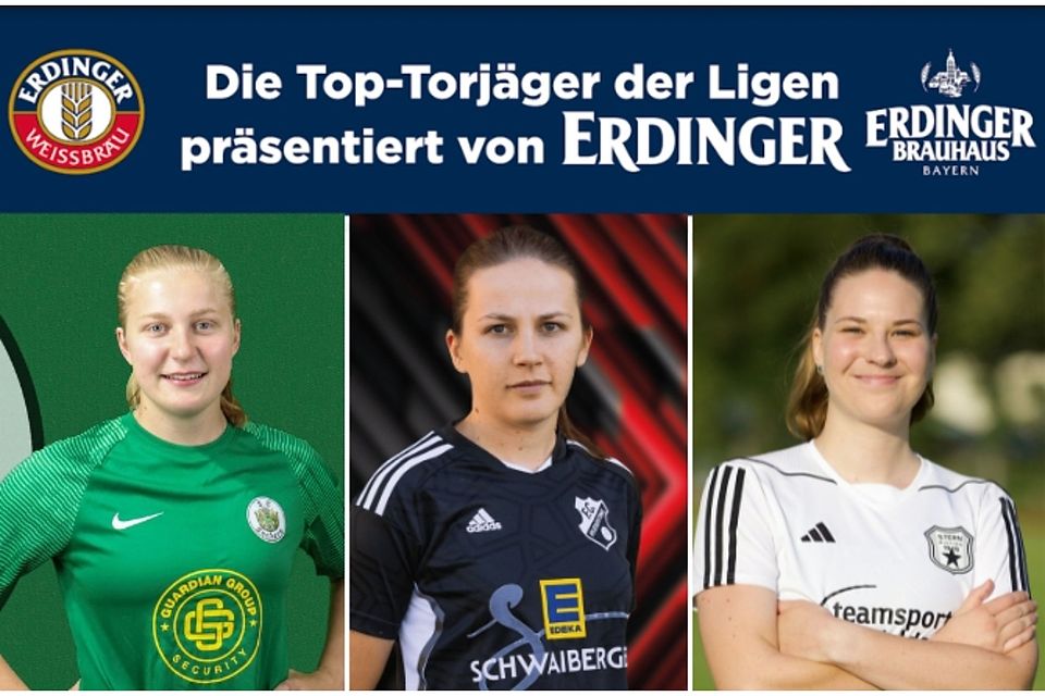 Franziska Schwaiberger (mi.) gewinnt erneut das Rennen der Frauen-Bayernliga. Auer und Goldbrunner werden Dritte.
