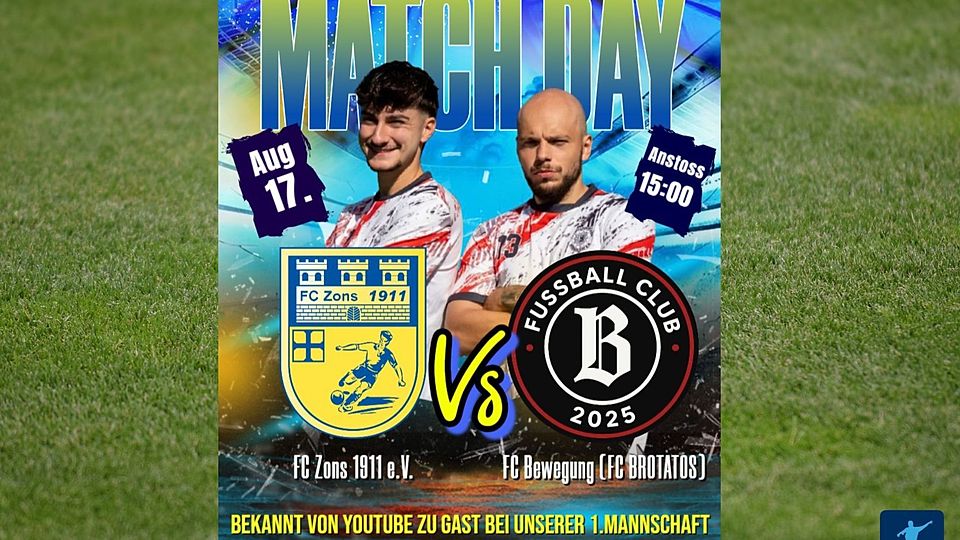 Youtuber zu Gast beim FC Zons.
