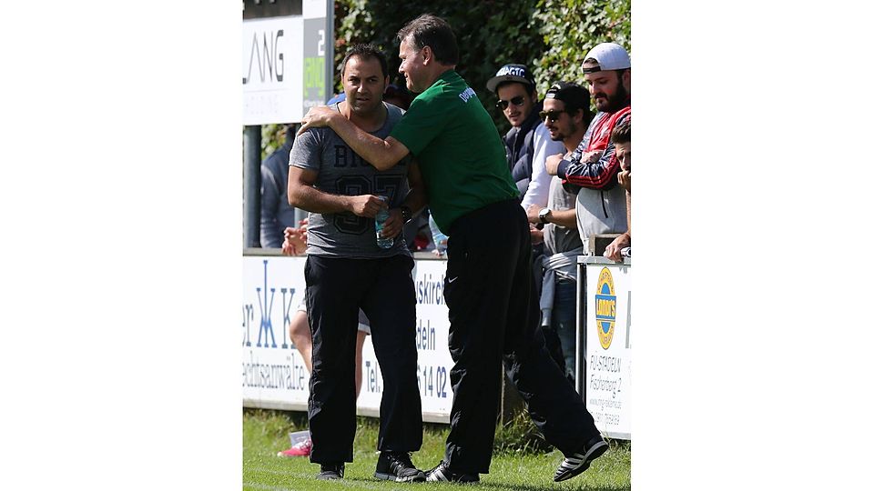 Ein Bild aus harmonischen Zeiten: Coach Yavuz und Rebel (rechts). F.: Zink