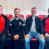 Von links: Bad Kötztings Sportkoordinator Roland Fuidl, Nürnbergs U19-Trainer Michael These, NLZ-Leiter Michael Wiesinger und Bad Kötztings Jugendleiter Matthias Plötz.