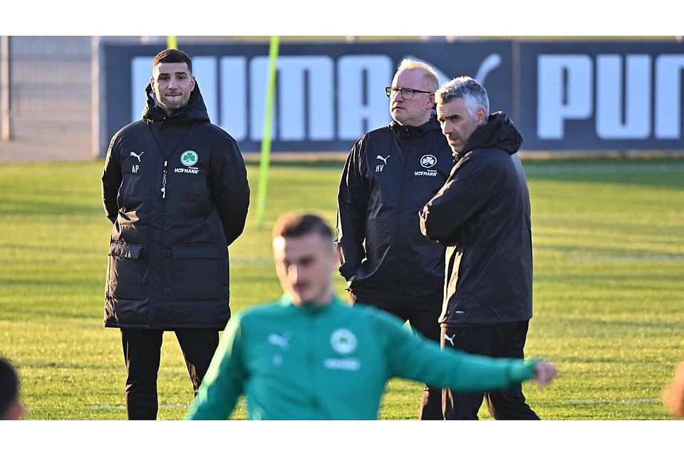 Nun Co-Trainer bei Greuther Fürth (v.l.): Petrovic gestern mit Chefcoach Heiko Vogel und Co Danny Schwarz.