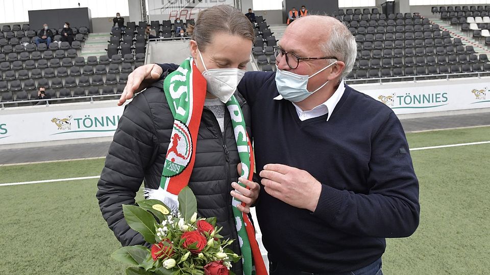 Verabschiedung: Nach 15 Jahren FSV Gütersloh ist für Birgitta Schmücker Schluss.