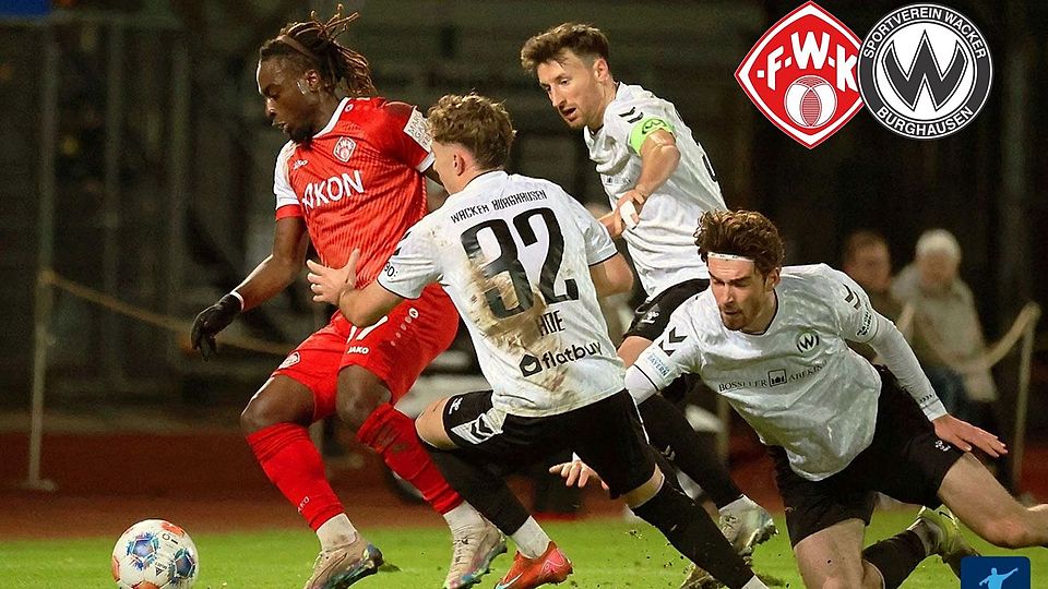 Sehen sich am Dienstagabend wieder und kämpfen dann um den Einzug ins Totopokal-Finale: Die Würzburger Kickers und der SV Wacker Burghausen.