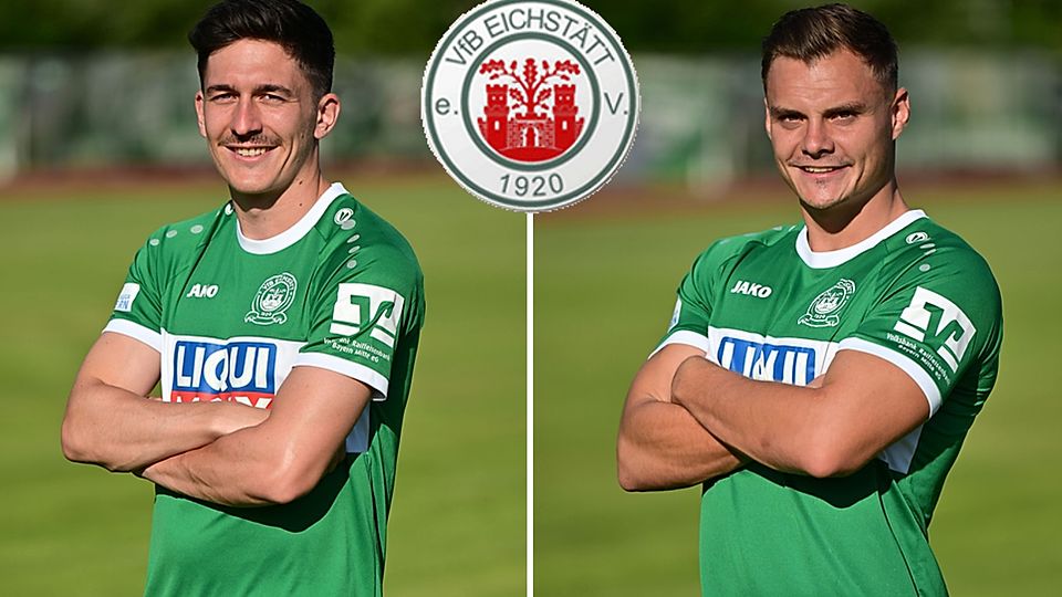 Jonas Fries (li.) und Jonas Halbmeyer bleiben dem VfB Eichstätt erhalten.