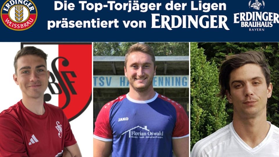 Josef Noderer (Mitte) sind die 15 Kisten aus dem Sortiment von ERDINGER Weißbier kaum noch zu nehmen.
