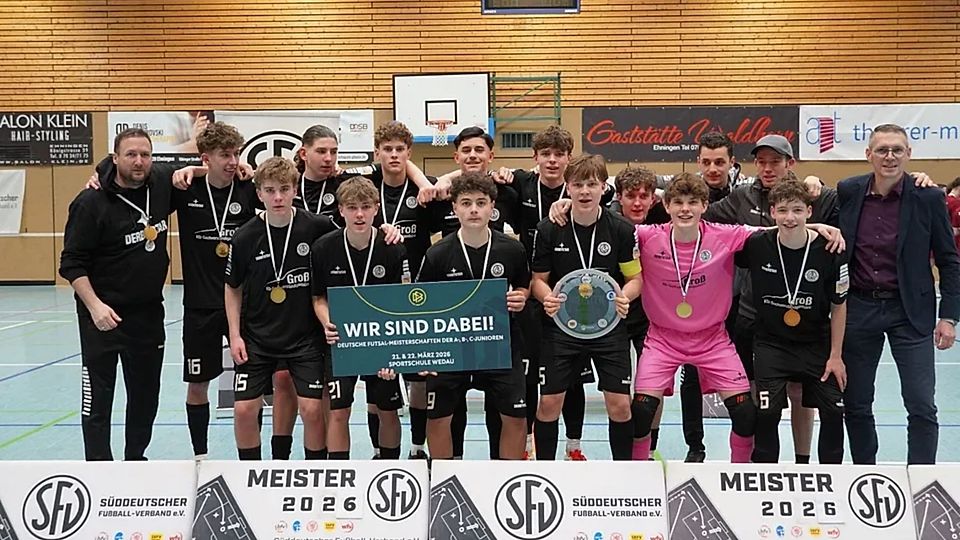 Erst Süddeutscher Meister, nun Deutscher Vize-Meister im Futsal: Die B-Junioren der SG Germania.