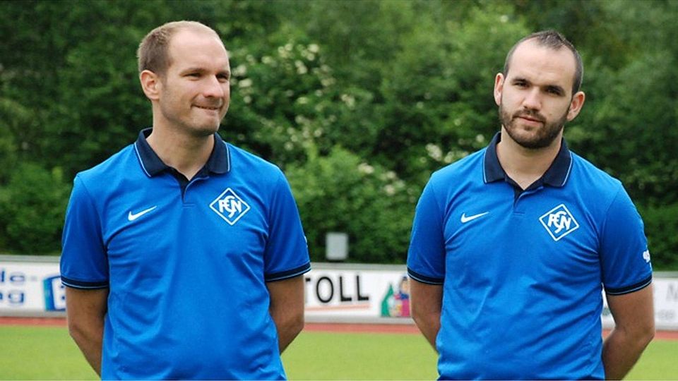 Benjamin (links) und Klaus Gallmann, die Trainer des FC Neustadt | Foto: Jürgen Ruoff