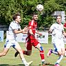 Tor beim Debüt: Drilon Shukaj (in Rot) erzielte das 2:0 für den SV Miesbach.
