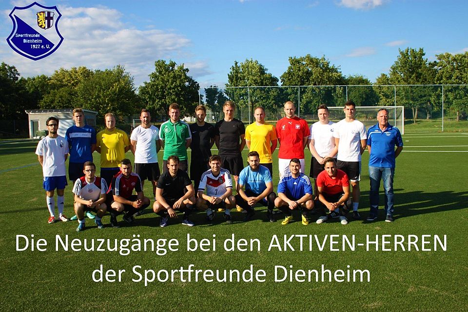 Bereit für die neue Saison: Sportfreunde aus Dienheim haben einige Neuzugänge zu verzeichnen. (Bild: Sportfreunde Dienheim)