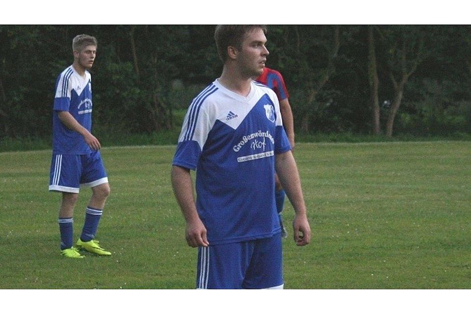 Gleich dreimal traf Großenwördens Daniel Heinsohn gegen den VfL Güldenstern Stade III. Gleich dreimal traf Großenwördens Daniel Heinsohn gegen den VfL Güldenstern Stade III.