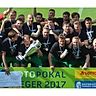 Premierentitel perfekt: der 1. FC Schweinfurt 05 krönt sich zum Bayerischen Pokalsieger. : Megapix