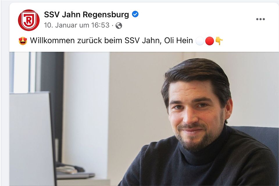 Oliver Hein ist vor Kurzem in der Funktion des Spielerentwicklers zum SSV Jahn zurückgekehrt.