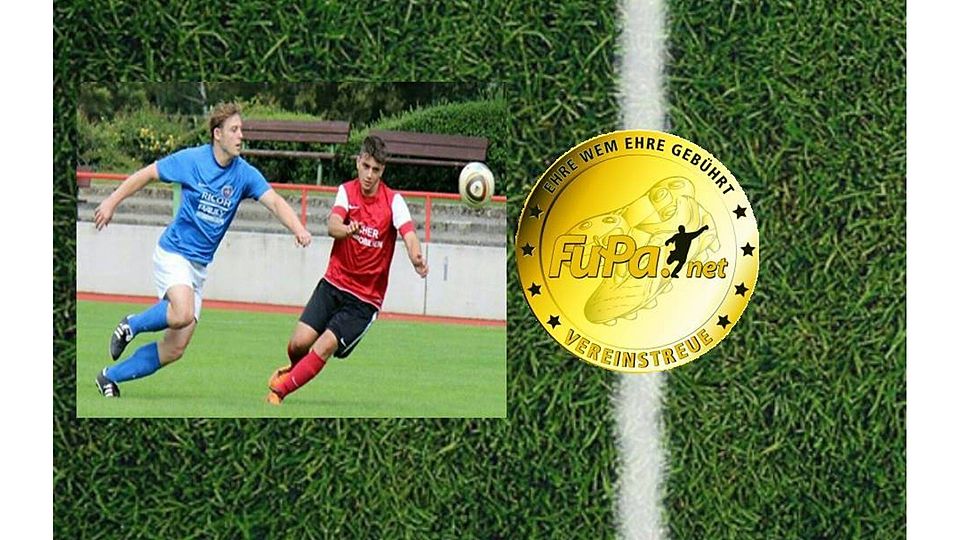 Fühlt sich wohl im Trikot seines Vereins und das seit 23 Jahren: Alexander Schmidt (blaues Trikot). (Bild: FuPa)