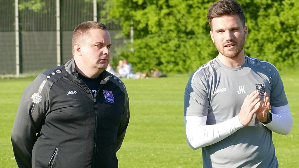 Sebastian Schnugg (links) nebst Cheftrainer Julian Kolbeck