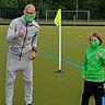 Training mit Maske: Arjen Robben (l.), Ex-Fußballstar des FC Bayern, in seinem neuen Job als F-Jugend-Coach des TSV Grünwald. Grünwalder Freizeitpark
