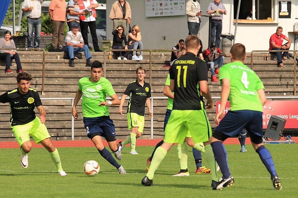Die Spieler des FC Viktoria Backnang (grüne Trikots) gewannen. F: Bernd Wolf