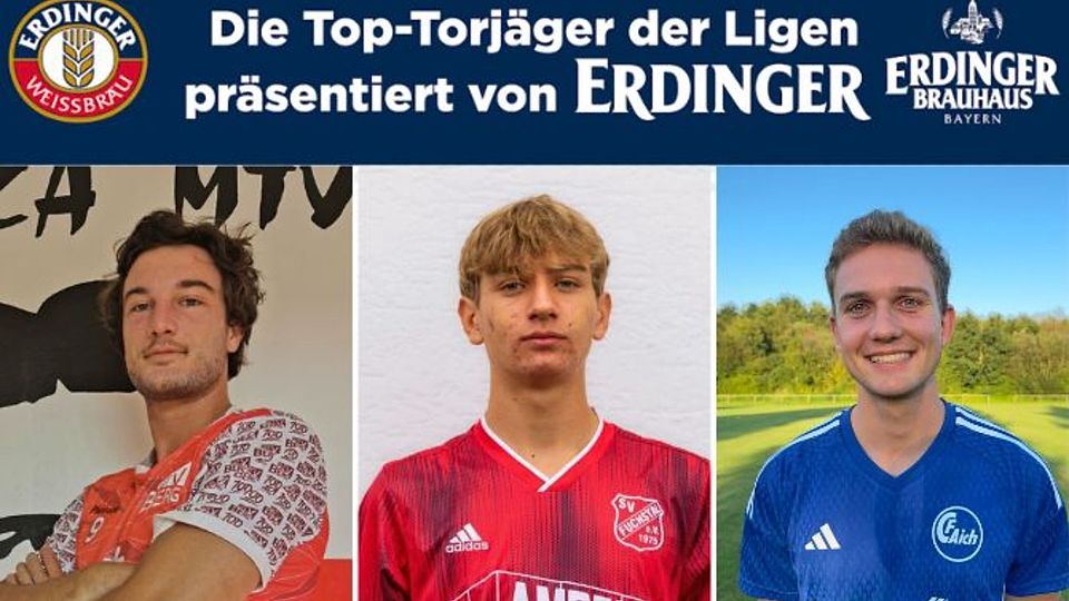 Samuel Keßler (Mitte) ist bislang das Non-Plus-Ultra in den Kreisligen der Zugspitze. Aber auch Marcel Höhne (links) und Manuel Milde (rechts) befinden sich zurzeit in einer überragenden Phase.