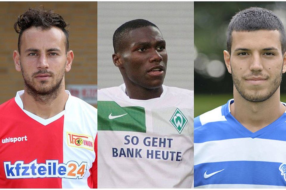 Neu bei den Stuttgarter Kickers: Bajram Nebihi, Jose-Alex Ikeng und Klaus Gjasula. Fotos: Getty Images, Steindy, picture-alliance