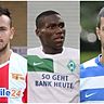 Neu bei den Stuttgarter Kickers: Bajram Nebihi, Jose-Alex Ikeng und Klaus Gjasula. Fotos: Getty Images, Steindy, picture-alliance