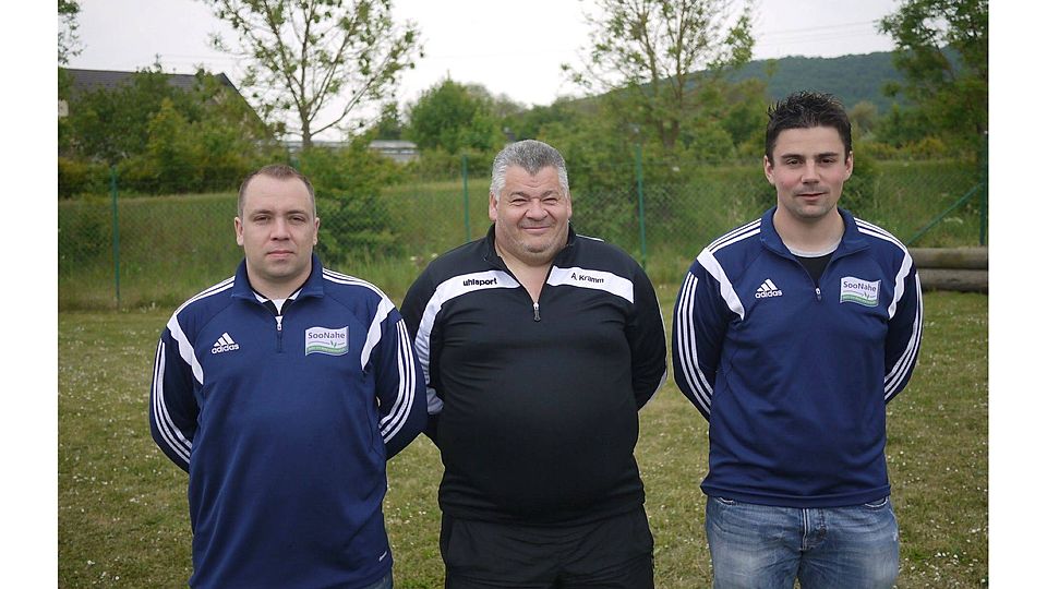 Artem Rusnak, Andreas Kramm, Tim Mayer (von links nach rechts) gehören zum Trainerteam der JSG. Foto: Rusnak
