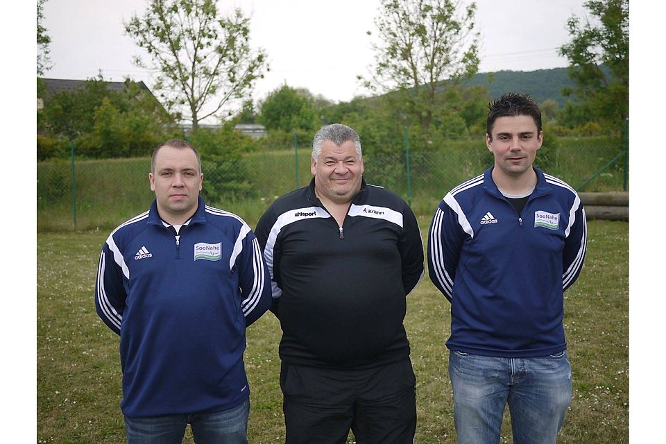 Artem Rusnak, Andreas Kramm, Tim Mayer (von links nach rechts) gehören zum Trainerteam der JSG. Foto: Rusnak