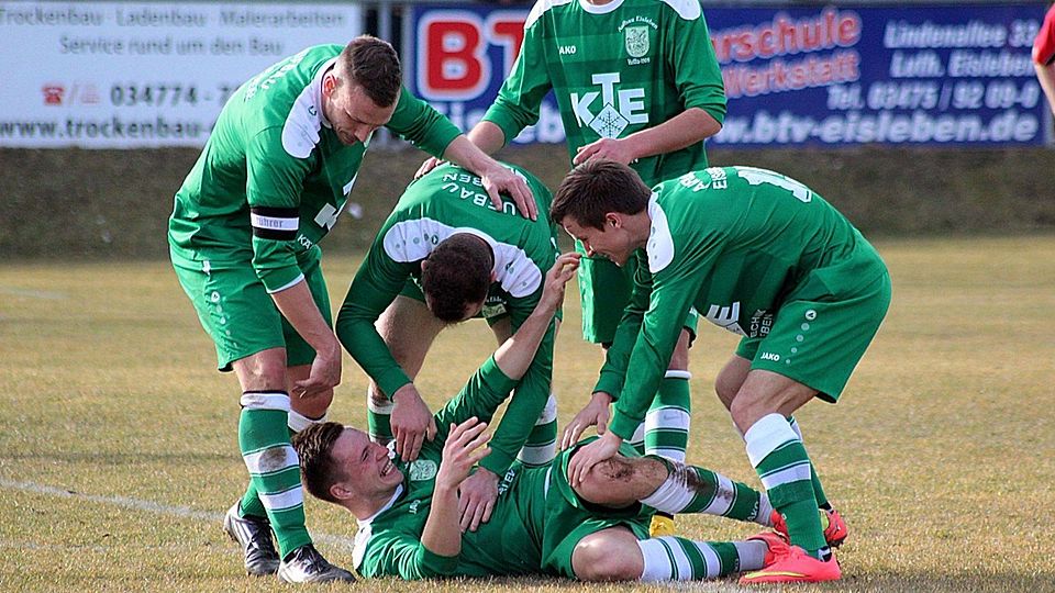 Aufbau Eisleben feiert Rang neun nach dem Spieltag. Archiv: Schmidt