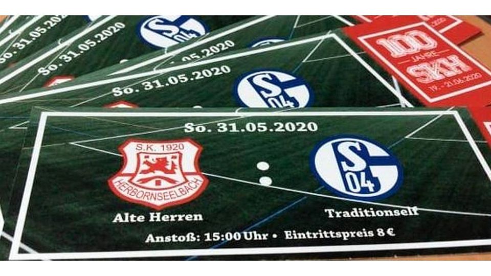 Tickets für das Spiel zwischen den Alten Herren des SK Herbornseelbach und der Traditionself des FC Schalke 04 sind weiterhin im Vorverkauf zu bekommen. Foto: SK Herbornseelbach 
