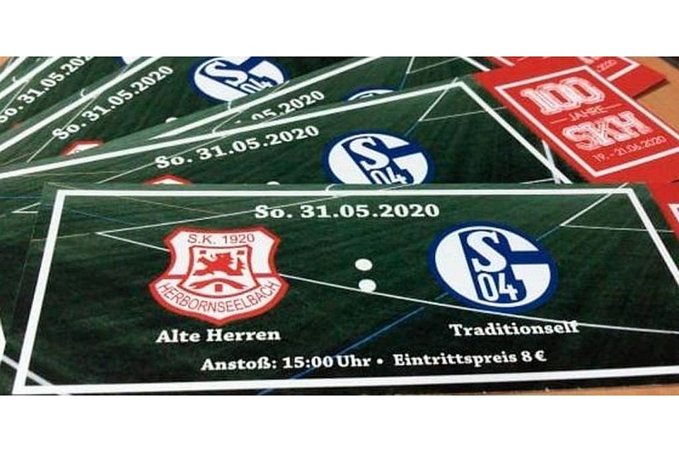 Tickets für das Spiel zwischen den Alten Herren des SK Herbornseelbach und der Traditionself des FC Schalke 04 sind weiterhin im Vorverkauf zu bekommen. Foto: SK Herbornseelbach 