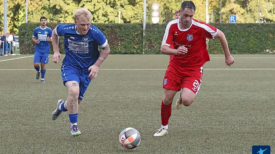 Die Kirchardter (blau) haben beste Chancen auf den Klassenerhalt.