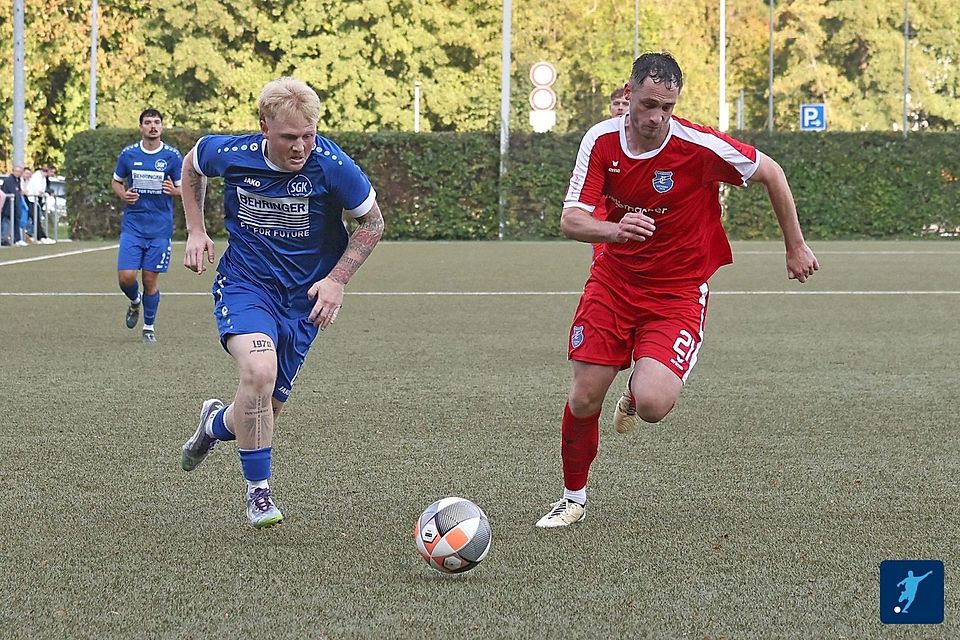 Die Kirchardter (blau) haben beste Chancen auf den Klassenerhalt.