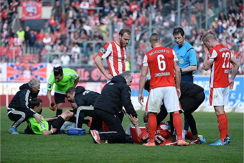 Sören Bertram musste im Derby verletzungsbedingt vorzeitig vom Feld. F: Leifer